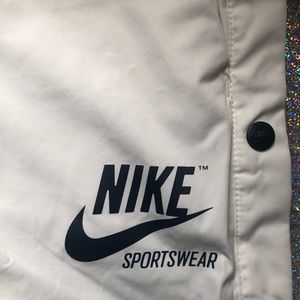 White Nike Sportswear Tear Away Pant